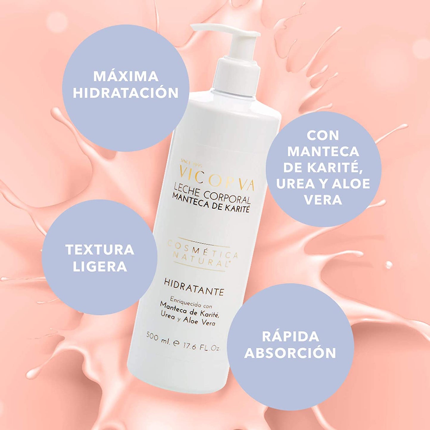 VICORVA Body Lotion -- Shea Butter | Moisturizing and Regenerating | Fast Absorption | 500ml