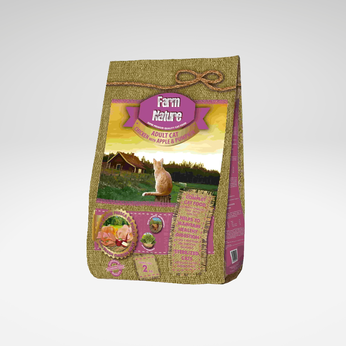 Gato adulto FN Receta pollo con manzana y calabaza 2Kg