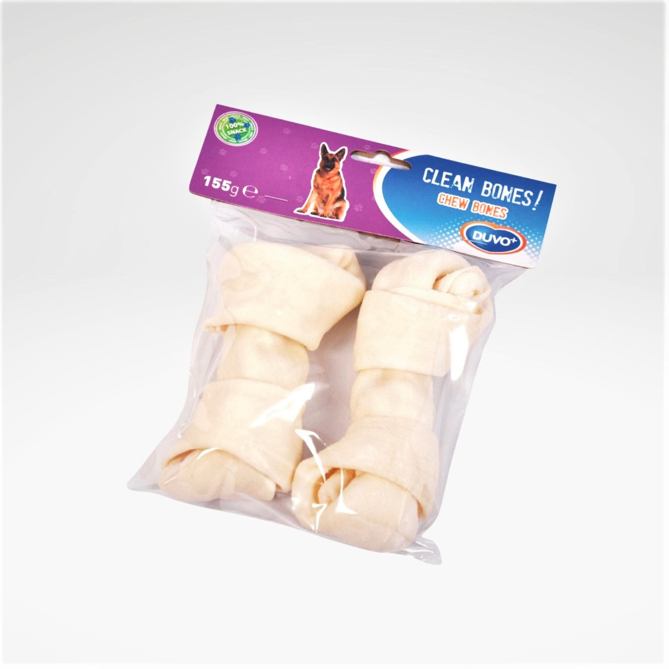 Hueso de piel natural 14 cm (2 uds)
