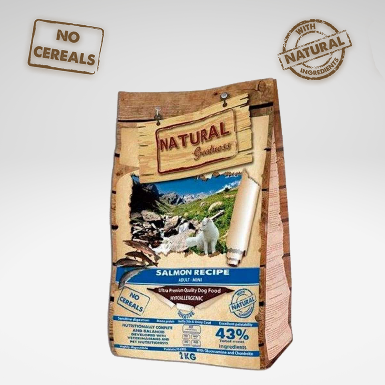 Adult mini dog NG Natural Salmon Recipe Greatness 2kg