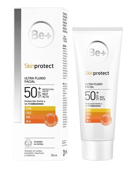 Fotoprotector Be+ Ultrafluido Facial 50 SPF+ 50ml Sin Color