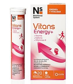 NS Vitans Energy + 20 Comprimidos Efervescentes