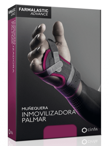 Palmar immobilizing sports wristband