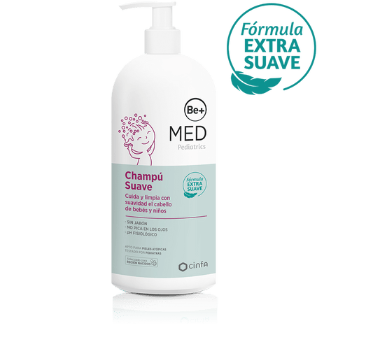 Be+ MED Pediatrics Champú Suave Sin Jabón 300ml