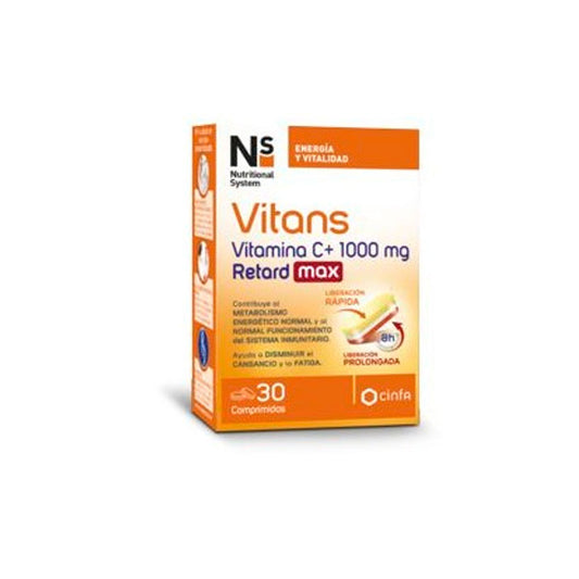 Ns Vitans Vitamina C 1000mg Retard Max 30 Comprimidos