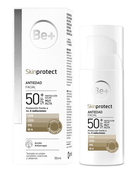 Fotoprotector BE+ Facial Antiedad 50SPF 50ml