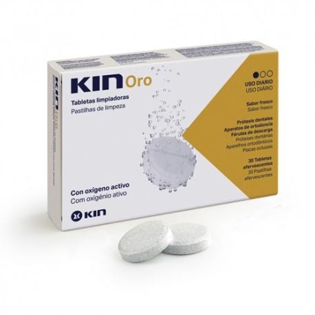 Kin Oro 30 Tabletas Limpiadoras Dentadura