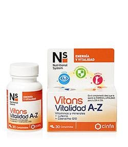 Vitans Vitalidad  A-Z Vitaminas y Minerales 30 Comprimidos