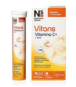 Vitans Vitamina C + Zinc 20 Comprimidos Efervescentes